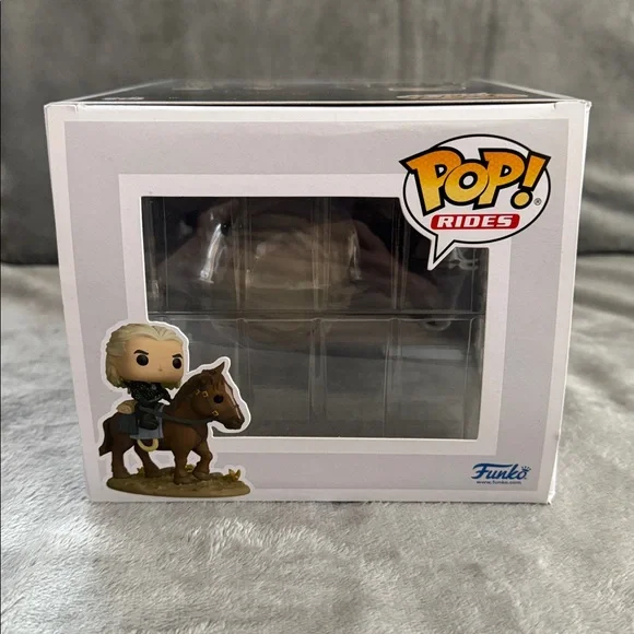 Funko Pop! Rides The Witcher Geralt and Roach Exclusive RARE #108 Mint Sealed - Picture 2 of 8